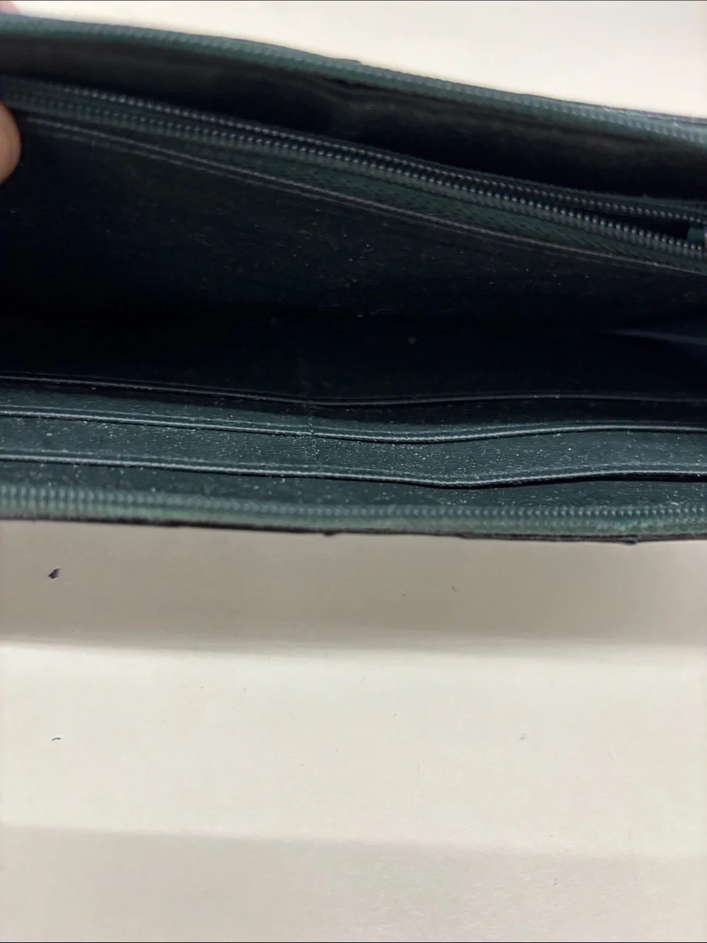 Classic Zip Wallet in Deep Green